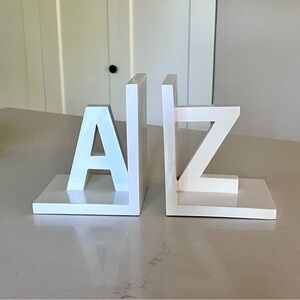 Target A-Z Bookends Pair Table/ Shelf Decor